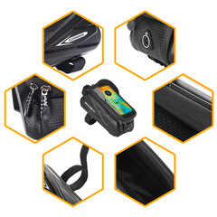 RZAHU bicycle bag front beam bag hard shell cycling tube upper tube bag mountain bike bag cross-border Amazon equipment