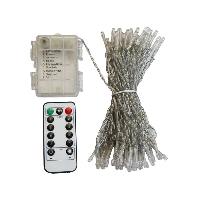 N ° 5 batería LED luces de colores luces intermitentes luces de cadena acampar al aire libre pequeñas luces de colores luces decorativas de vacaciones al por mayor