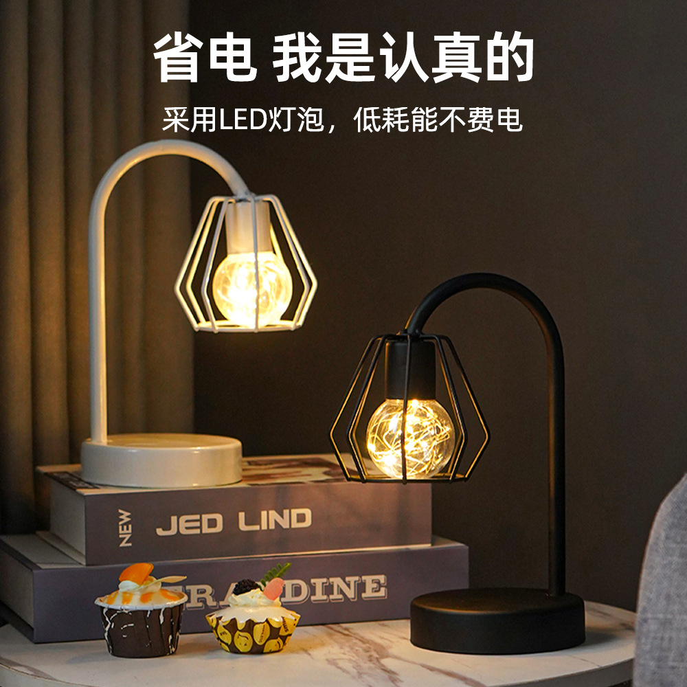 Lámpara LED de hierro forjado con forma de luz navideña, luz nocturna, decoración de ambiente para el hogar, lámpara de mesa, lámpara de bar, decoración creativa para el hogar.