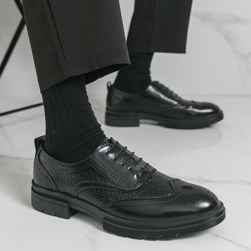 Cross-Border Large Size 46 Men's Formal Leather Shoes 2026 Summer New Style Men's Business Casual Office Shoes Wholesale Cross-Border Large Size 46 Men's Formal Leather Shoes 2026 Summer New Style Men's Business Casual Office Shoes Wholesale