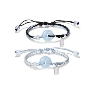 Sea Blue Safe Buckle Hand Rope Couple's Hand String Girl's Rope Hand Rope New Chinese Sweet Design Best Friend