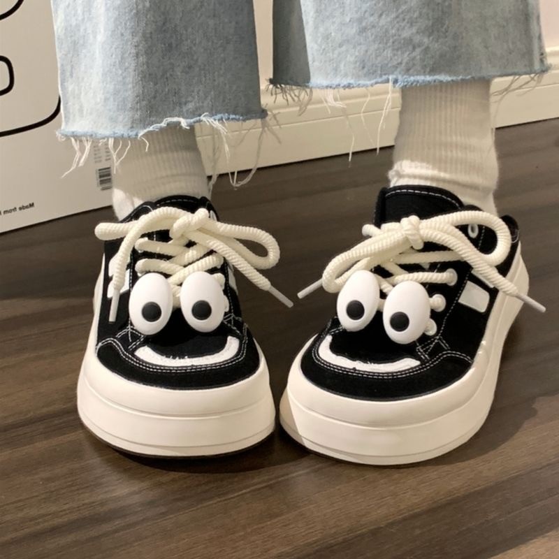 Damen Freizeitschuhe Laufschuhe Mit Cartoon Augen Panda Design_voghion.com