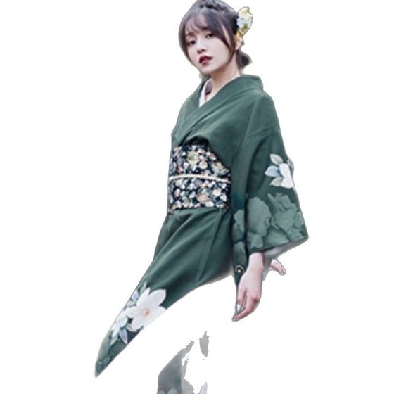 Kimono Women's Dress Traditional Modified Chinese Style Japanese Style Kimono Kimono Yukata Vintage dress Photographic Dress