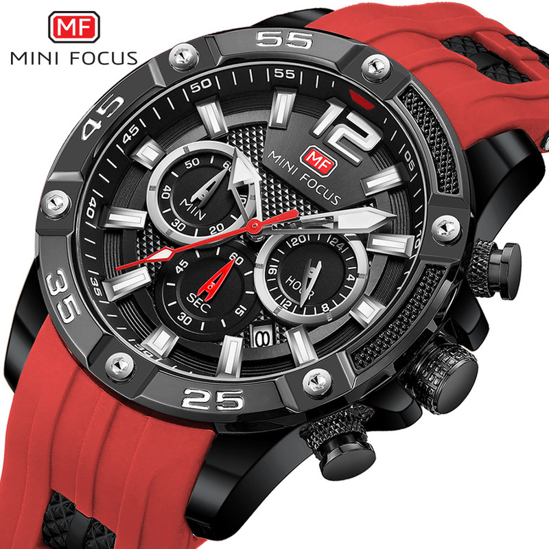 MINI FOCUS Sports Watch Casual Men's Watch Waterproof Quartz Watch Multifunctional Luminous Men's Watch 0349G