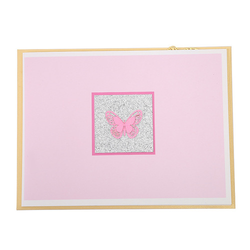 Teacher's Day Hollow Butterfly Flower 3D Stereo Greeting Card Mother's Day Handmade Paper Sculpture Festival Folded Blessing Card Wholesale