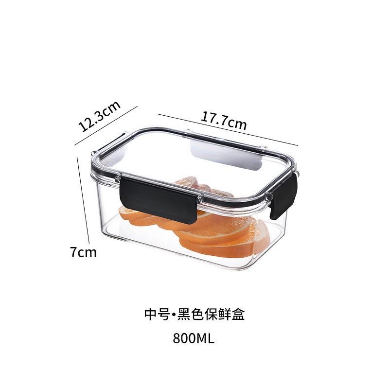 Caja de conservación fresca frigorífico de grado alimenticio caja de almacenamiento sellada congelada caja sellada con tapa olla de comida de fruta de nuez
