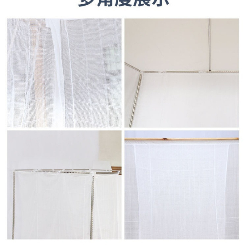 純綿極細二本糸蚊帳、厚みのある昔ながらのロッド蚊帳、学生寮のハイ＆ローベッドロープ蚊帳|undefined