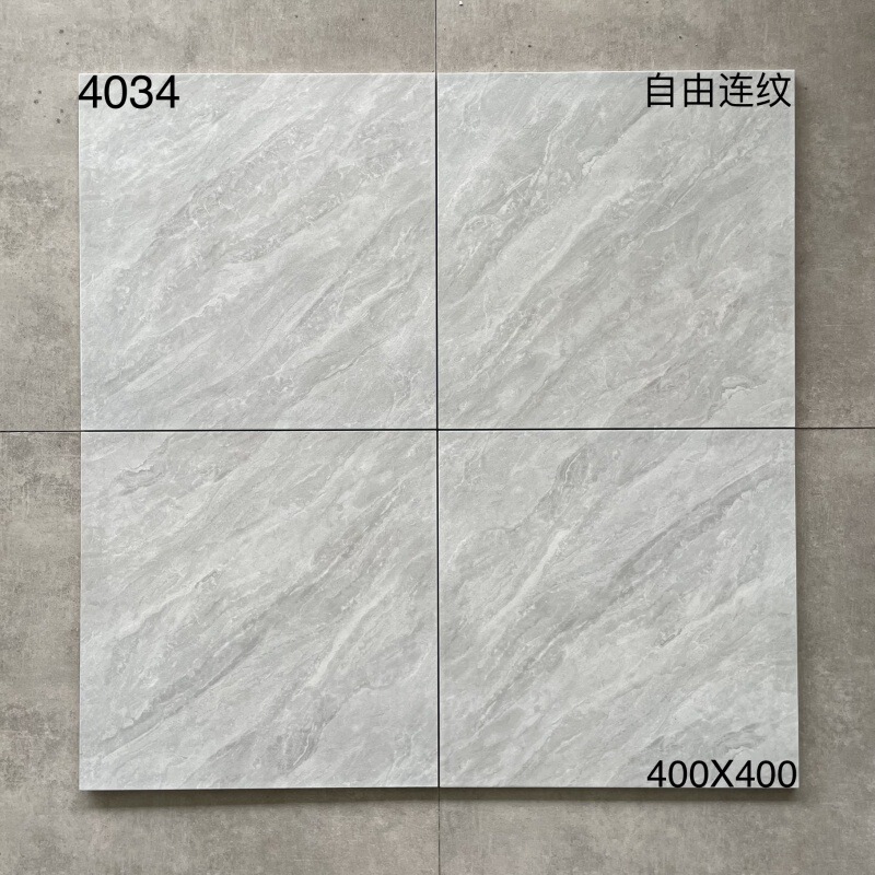 キッチントイレの床タイル400x400滑り止め耐摩耗性床タイルバルコニータイル浴室模造古煉瓦グレー|undefined