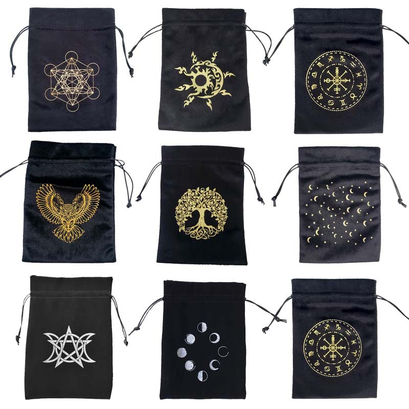 Black Bag of Twelve Zodiac Signs
