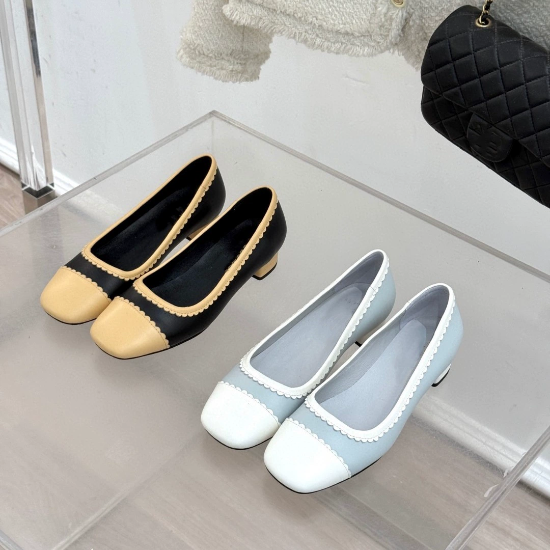 2025 новый маленький ароматный стиль, толстые туфли на каблуке, классические маленькие круглые головы, легкие рты, одинокие туфли Мэри Джейн, дикие