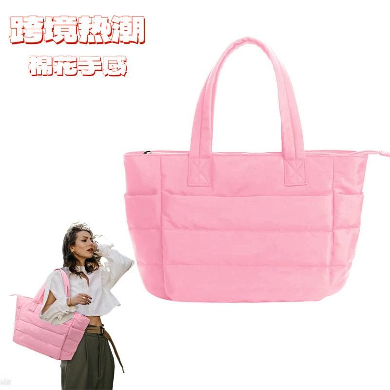 Fluffy Large-Capacity Women's Handbag, High-End Bag, Crossbody Bag, Versatile Niche Handbag, Hot-Selling Women's Bag