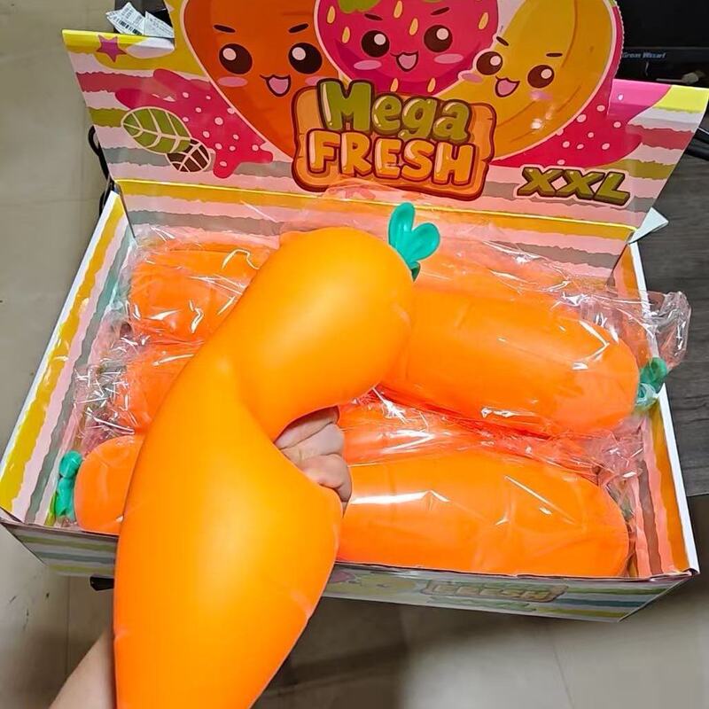 Giant Carrot 30 Squeeze Toy Soft Rubber Stress Relief Toy Simulated Fruit Adult Toy Giant Carrot 30 Squeeze Toy Soft Rubber Stress Relief Toy Simulated Fruit Adult Toy