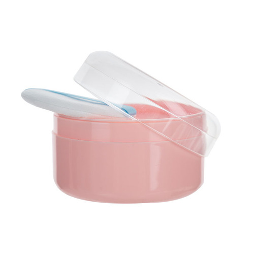 Baby Powder/Heat Rash Powder Storage Box with Puff for Convenient Outing Carrying Powder Box 74070