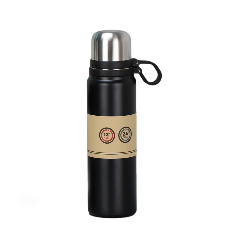 Taza de aislamiento térmico de gran capacidad para hombres y mujeres taza de agua deportiva cubierta de acero hervidor de agua al aire libre taza de acero inoxidable portátil comercio exterior transfronterizo