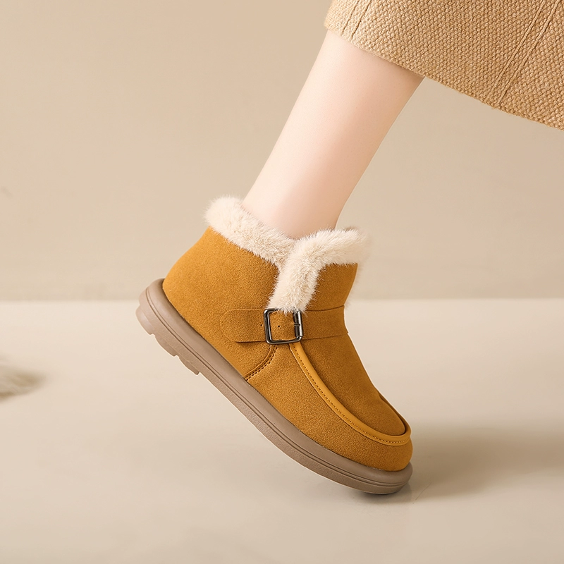 Keep warm low boots, shoes for pregnant, plus size