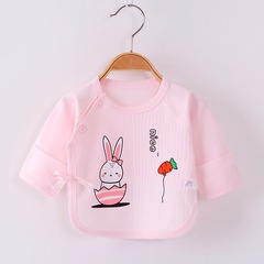 新生兒半背衣保暖薄棉和尚服上衣夾棉嬰兒半背衣加厚寶寶衣服加棉