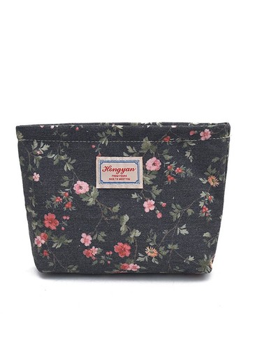 Wholesale Export Canvas Makeup Bag Lipstick Coin Purse Handbag Portable Toothbrush And Toothpaste Storage Bag For Women 2025 New Arrival