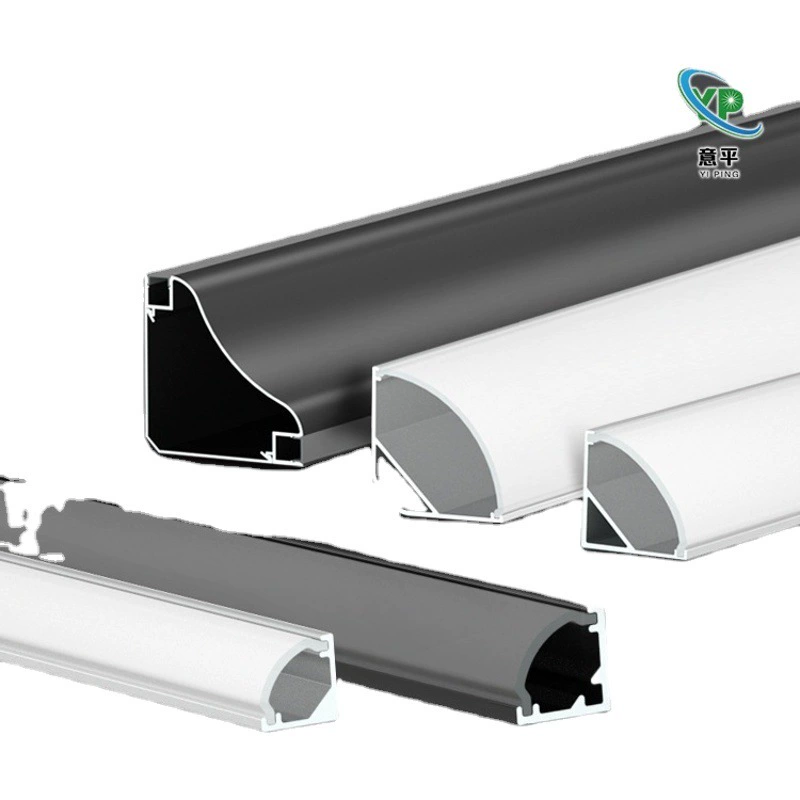 Светодиодный треугольный V-образный угловой светильник с углом 45 градусов, без пазов, линейный, алюминиевый, боковой источник света, высокая яркость