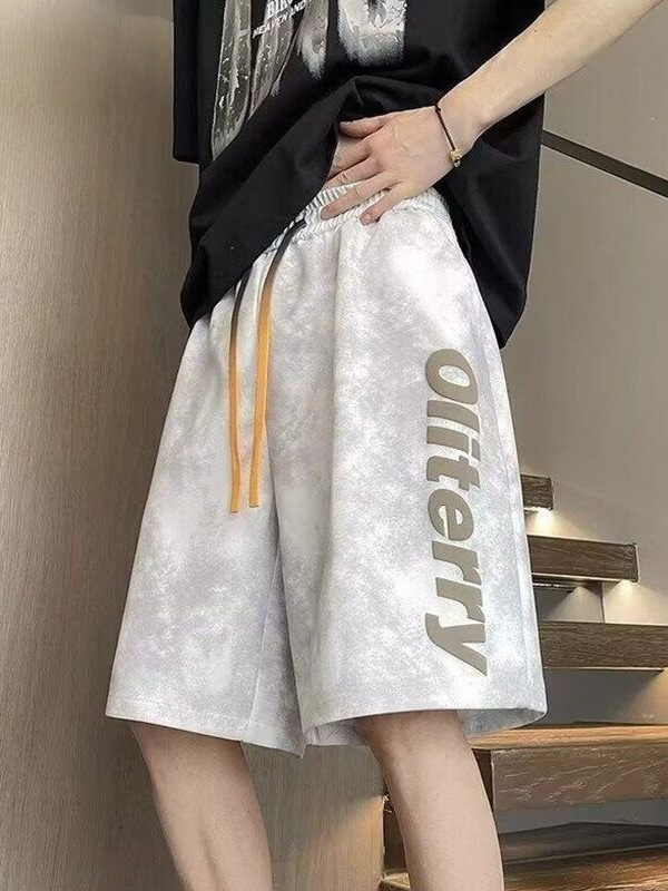 2026 Summer Tie-Dye Loose Men's Shorts Versatile High Street American Style Sports Pants Antibacterial and Wear-Resistant 2026 Summer Tie-Dye Loose Men's Shorts Versatile High Street American Style Sports Pants Antibacterial and Wear-Resistant