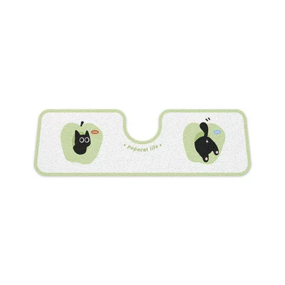 wear-resistant, easy to clean, Avtomobil döşəmə paspasları - lime-one-piece-rear-seat-silk-loop-50135cm-1-piece