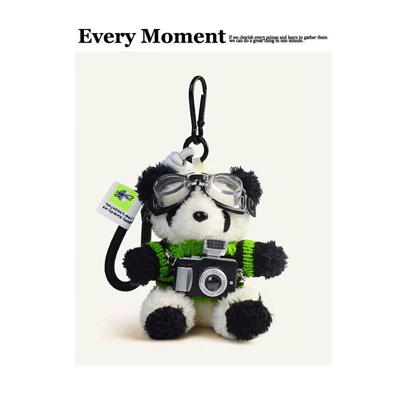 Creativo Chengdu panda bolso muñeca colgante adorable muñeca de peluche muñeca mochila colgante regalos
