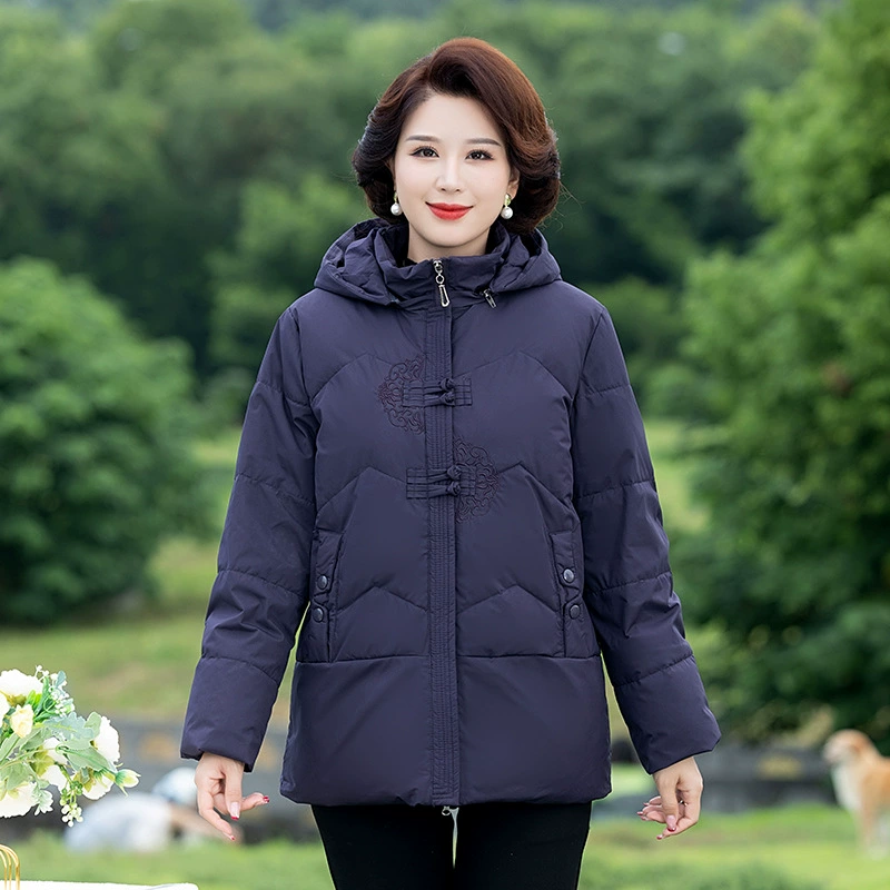 Зимнее пальто для пожилых людей, утолщенная одежда больших размеров, Новый пуховик для мам, среднего и пожилого возраста, женская зимняя одежда