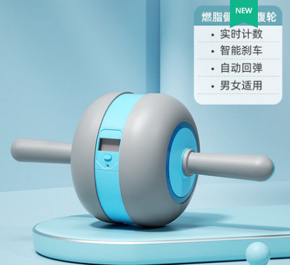Nueva rueda abdominal inteligente rebote automático equipo femenino de fitness hogar contando rodillo máquina de laminación vientre rueda de músculo abdominal Masculino