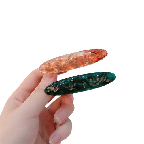 Stylish Elliptical Edge Clips, Versatile and Elegant, for Acidity Duckbill Clips, Top Clips, Bangs Clips, Adolescent Side Fringe Clips