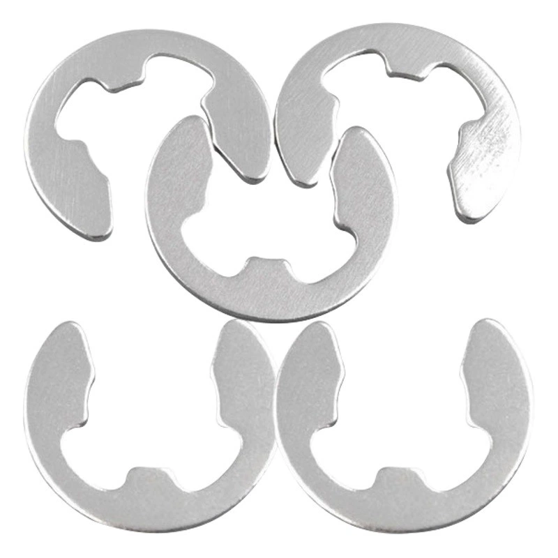 304 нержавеющая сталь Открытое стопорное кольцо e-Type открытое стопорное кольцо GB896E стопорное кольцо вала Φ1.2-Φ15 стопорное кольцо подшипника