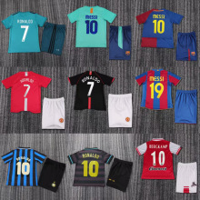 复古儿童套装巴萨国米意大利国家队短袖运动服