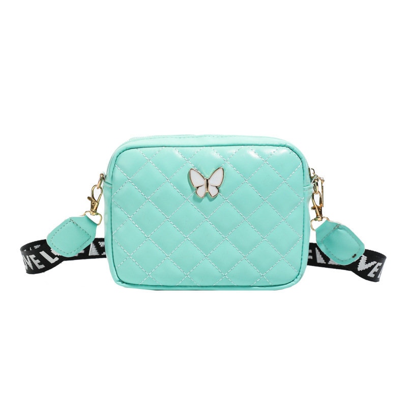 Bolsos de comercio exterior transfronterizo para niños, bolsos de hombro de moda, bordados de diamante, bolsos de cambio para niños y niñas, lindas mariposas para bebés.