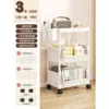 3-layer white-flat top [pulley + hook + hanging box] large