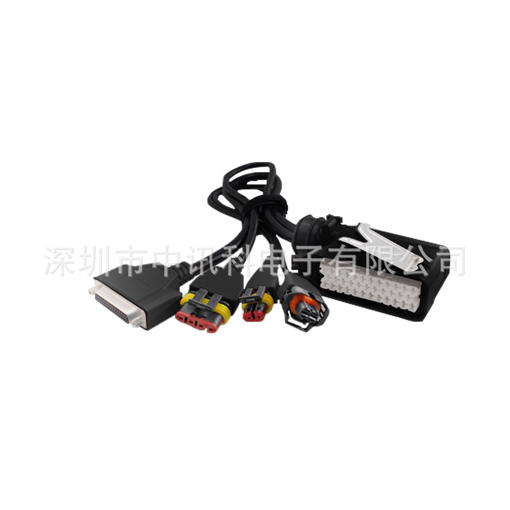 一个支架和四个防水2PIN-4PIN连接器，用于汽车尿素泵线束