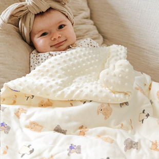 All-Season Soothing Beanie Soybean Quilt Kidsren's Quilt Core Spring & Fall Quilt Thickeneded and Warm Type a Mother and Baby