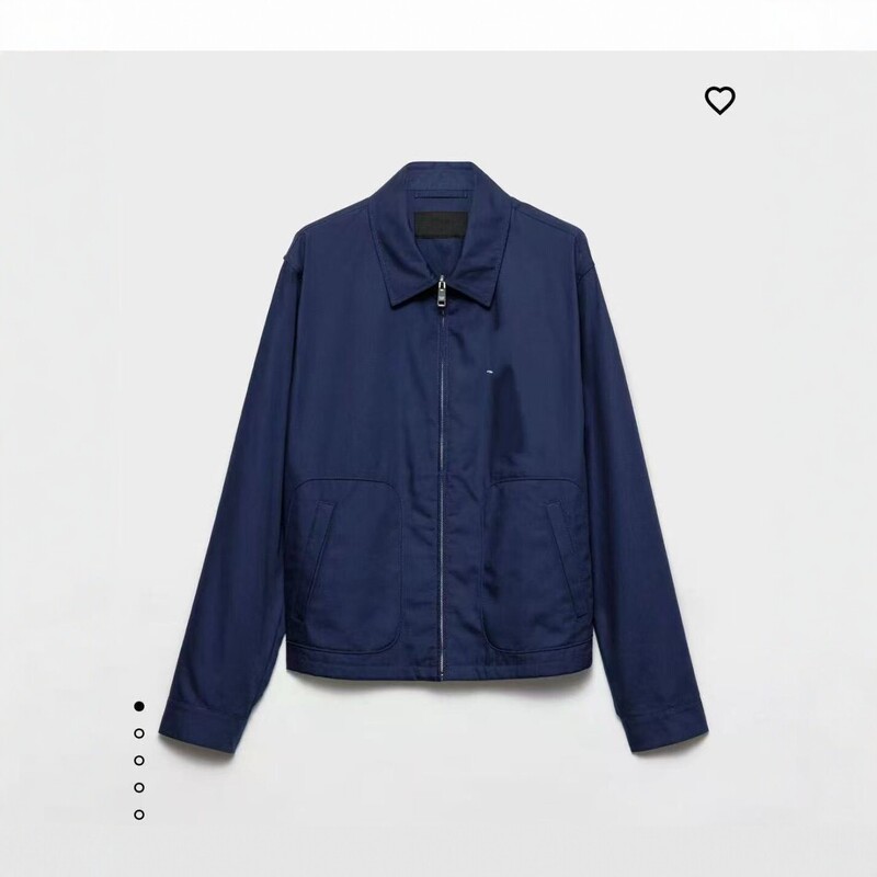 PD navy blue stand-up collar men's jacket, new spring/autumn/winter style, simple and casual workwear jacket, versatile long-sleeved outerwear PD navy blue stand-up collar men's jacket, new spring/autumn/winter style, simple and casual workwear jacket, versatile long-sleeved outerwear
