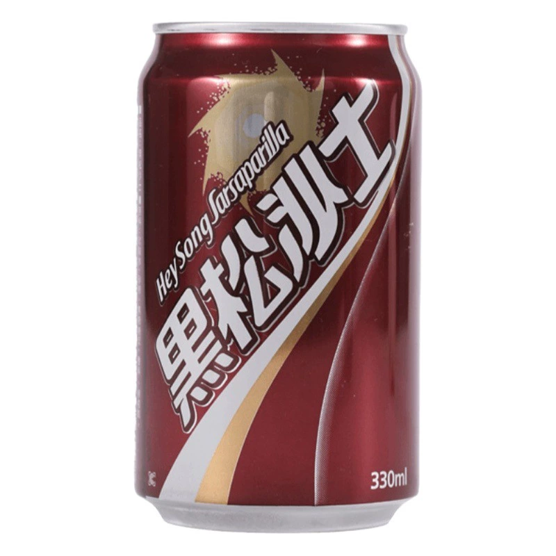 Тайваньская черная сосна SARS импортирует красный газированный напиток Консервированная кола 330 мл Бузырь с водой и песком