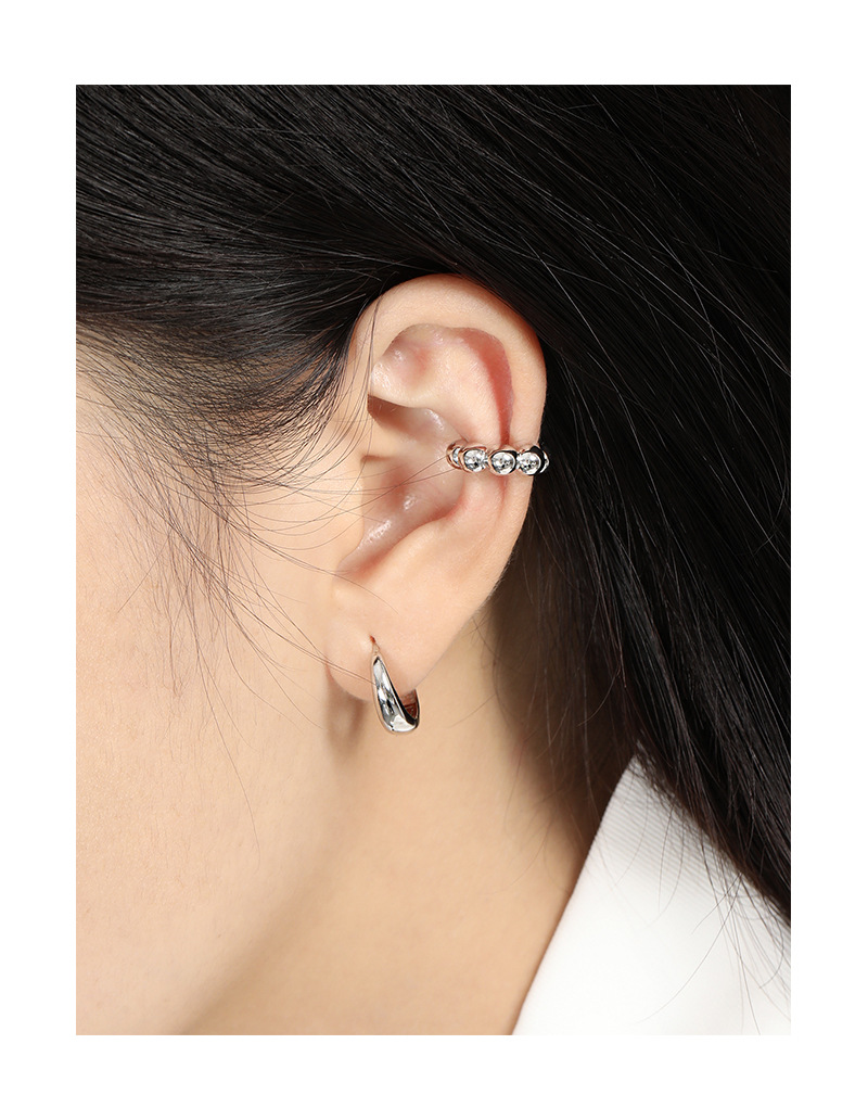 Street Occasion 925 Sterling Silver Material Geometric Pattern 1 Piece 925 Sterling Silver Geometric Earrings