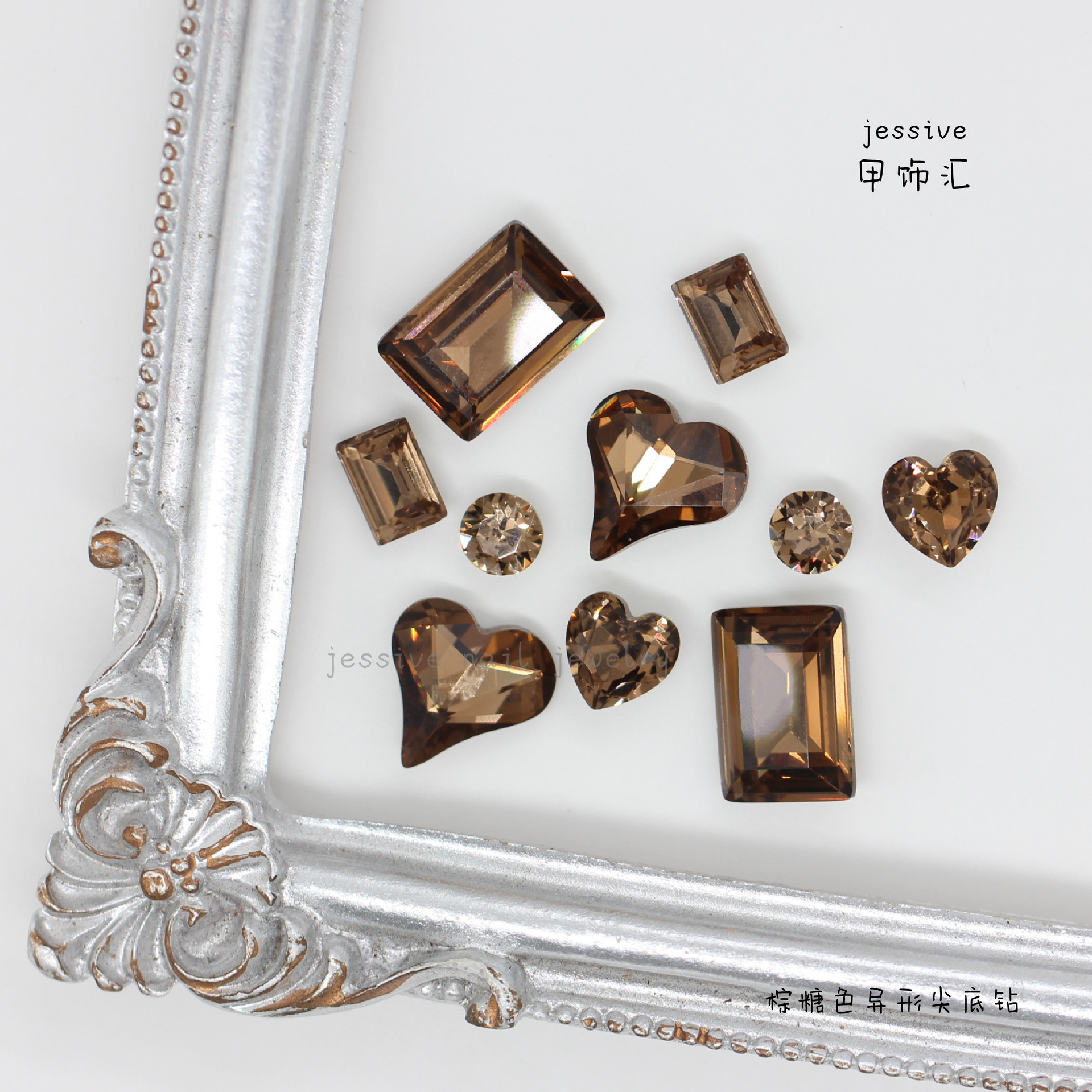 Diamond cigarette holder for manicure, nail stickers for nails, accessories, new collection, internet celebrity