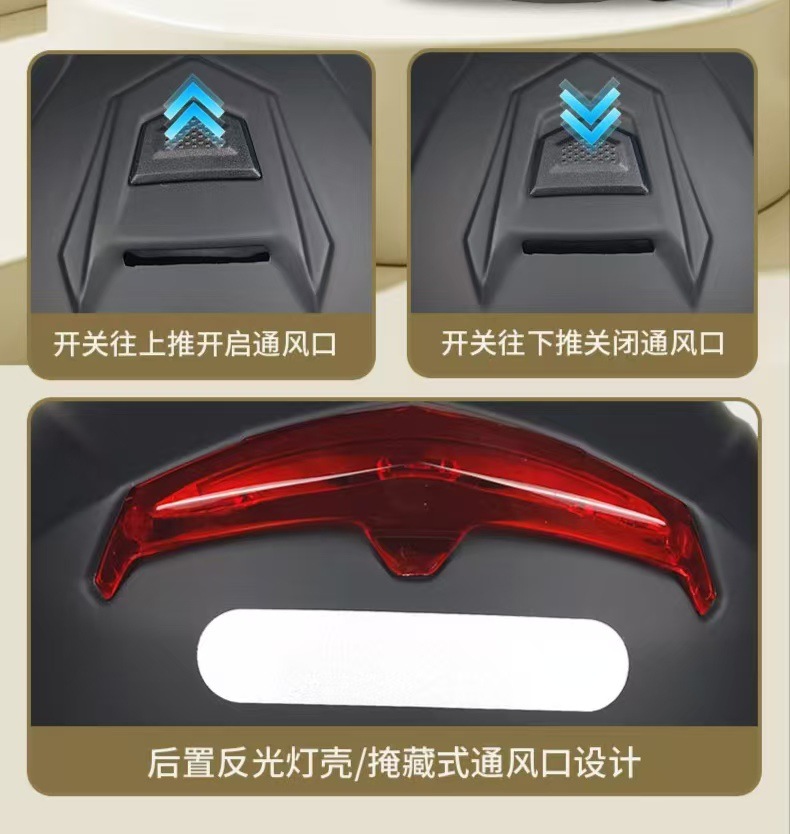 Eternal 870 Helmet Men's and Women's Motorcycle Electric Vehicle Spring and Autumn Helmet Cold-Proof Warm Lightweight Security Cap