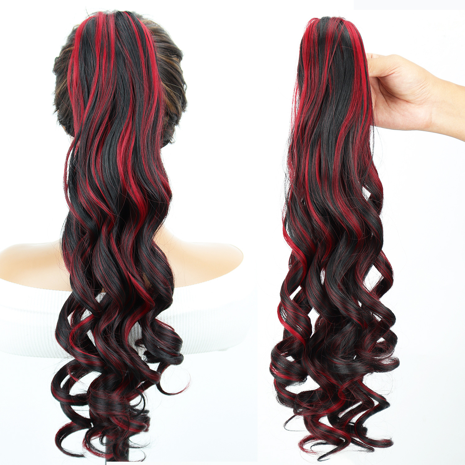 Transfronterizos para el comercio exterior de Europa y los Estados Unidos, nuevo clip de agarre invisible para el cabello de cola de caballo.