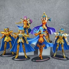 ゴールドスタイリング聖闘士星矢星座装飾モデル周辺卸売コレクションギフトクロスボーダーホット販売人形