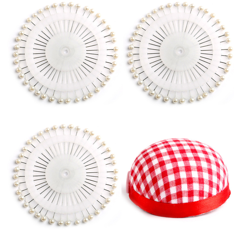 Aguja de cabeza grande aguja de perla aguja de posicionamiento aguja fija aguja de corte vertical aguja de perla aguja de ajuste grande herramienta de inserción de bolsas de coser