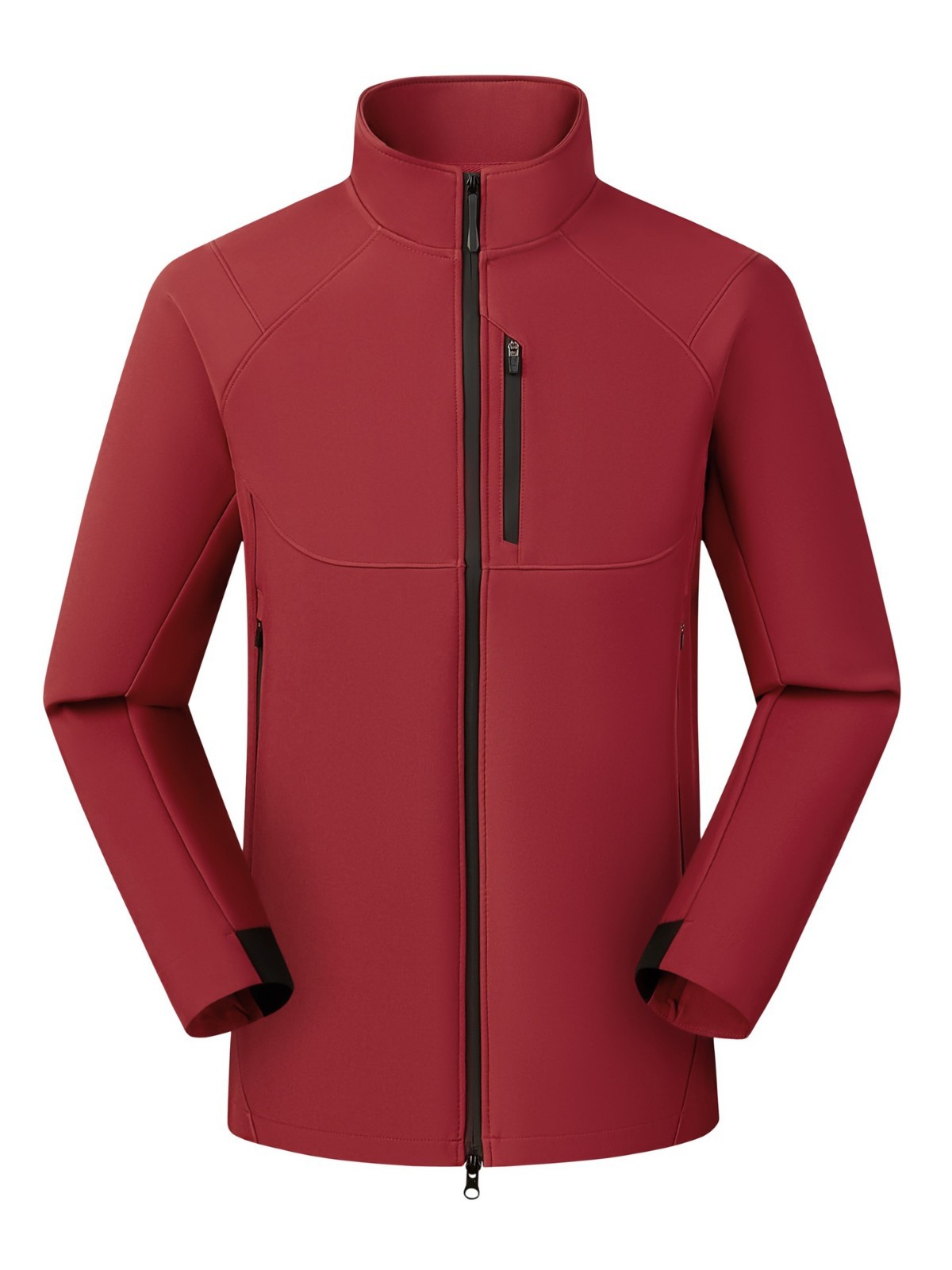 Chaqueta Impermeable de Cuello Alto Unisex de Mezcla de Fibra Sintética, De Secado Rápido, Impermeable, para Senderismo