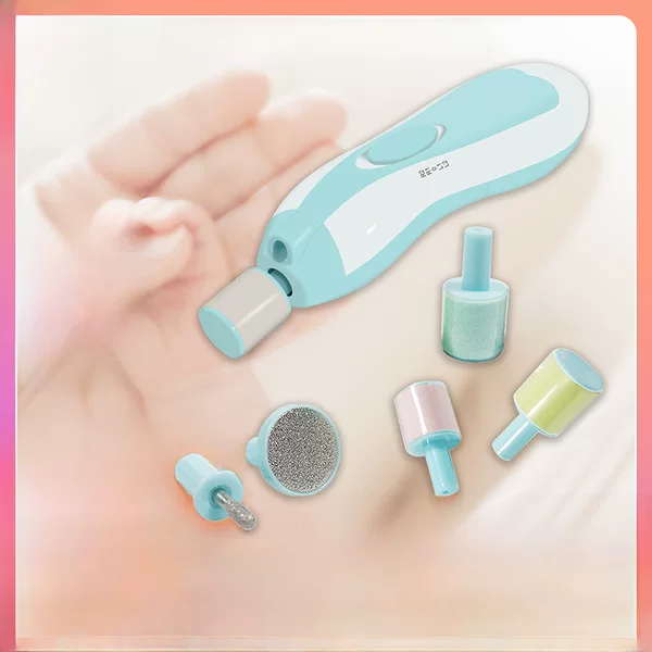 Silent Replaceable Grinding Head Nail Clipper with Light, Manicure Tool Set, Baby Electric Nail Grinder That Doesn'T Pinch Skin