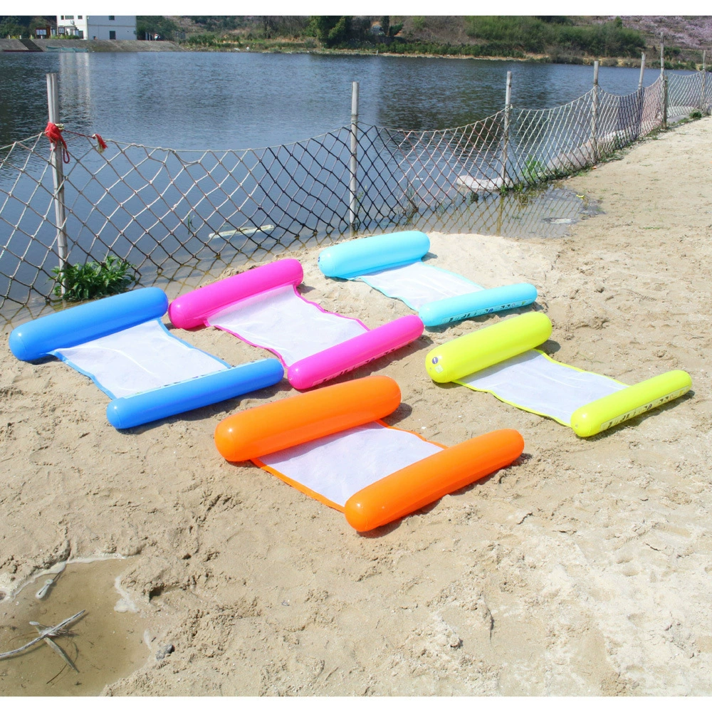 Надувной плавучий шезлонг для бассейна, складная плавучая кровать для отдыха на воде