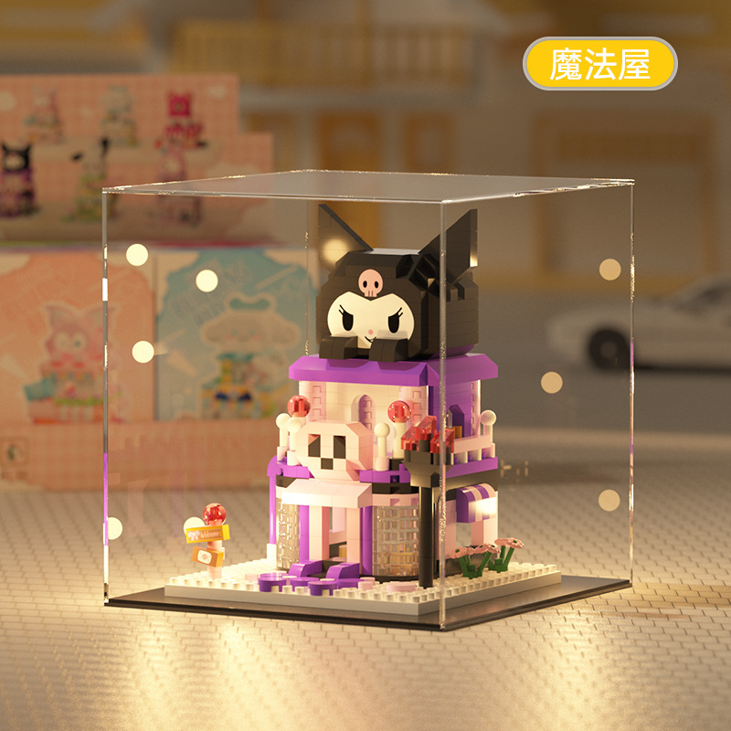 レゴハウスストリートビューフィギュア、動物パズル組み立てブロック、子供のおもちゃ、デスクトップ装飾、女の子へのギフトと互換性があります。|undefined