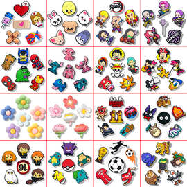 2026年2月新款鞋花套装洞洞鞋鞋扣卡通山海经史迪仔蜘蛛侠鞋配饰