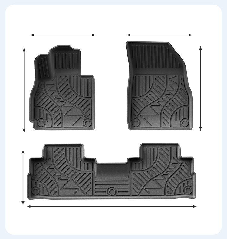 Suitable for 26 models of Chery Tiggo 9X, TIGGO 9X eco-friendly TPE car floor mats, non-slip and wear-resistant floor mats