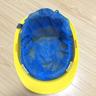 Hat Disposable Lined Hat Wholesale Non-woven Sweat Absorbing Helmet Liner Hat Headgear White Blue Engineering