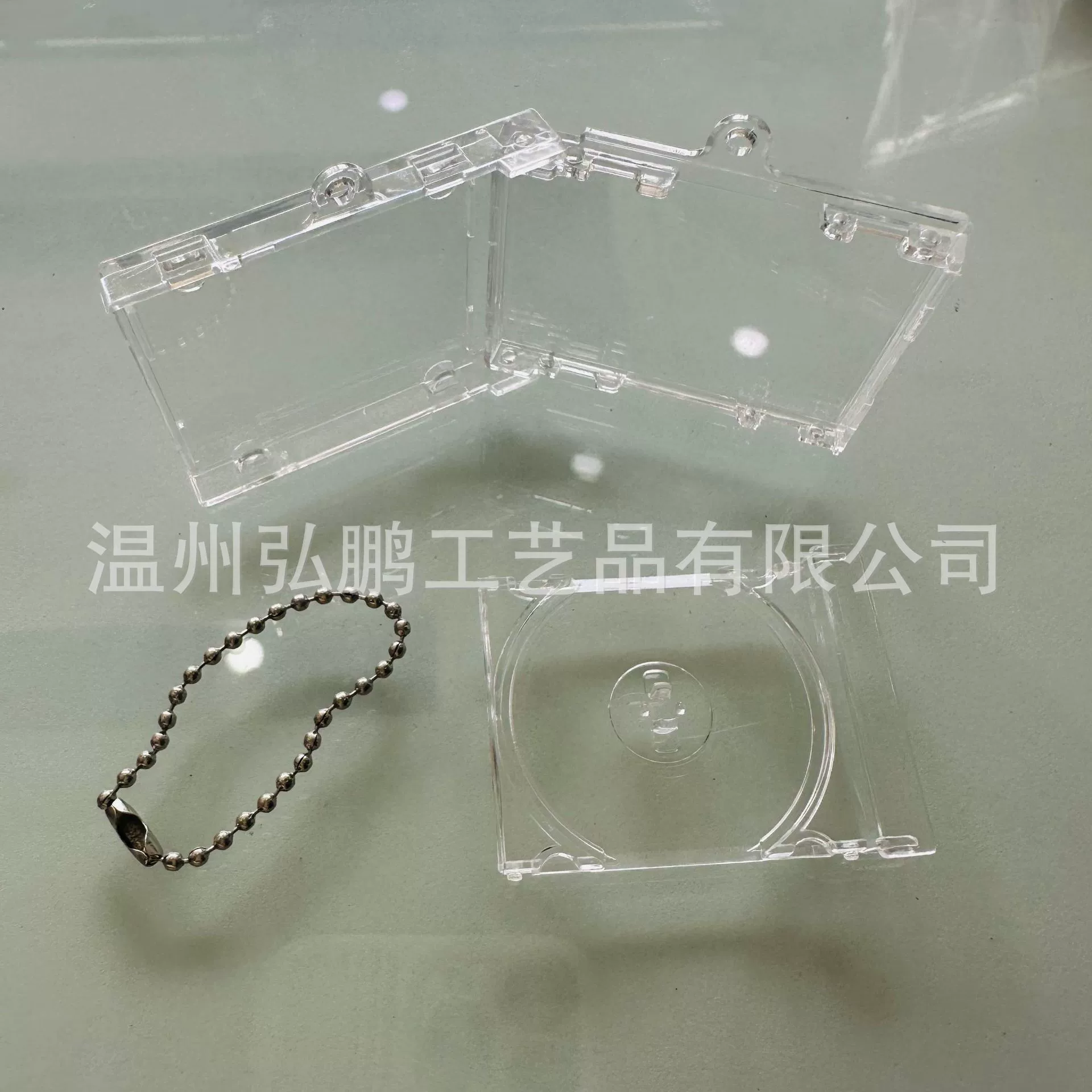 Induction Keychain Pendant, NFC DIY Case 53×45×8 mm, Empty Box with Chain or Clasp